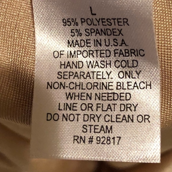 Boston Proper size large gold metallic halter draped neckline lots of stretch - Picture 6 of 6